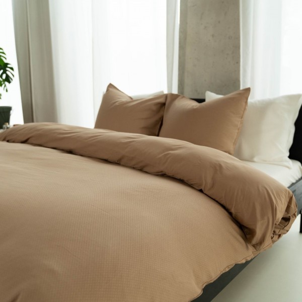 Kayori Kayori Dekbedovertrek Watari Linnen - Mokka