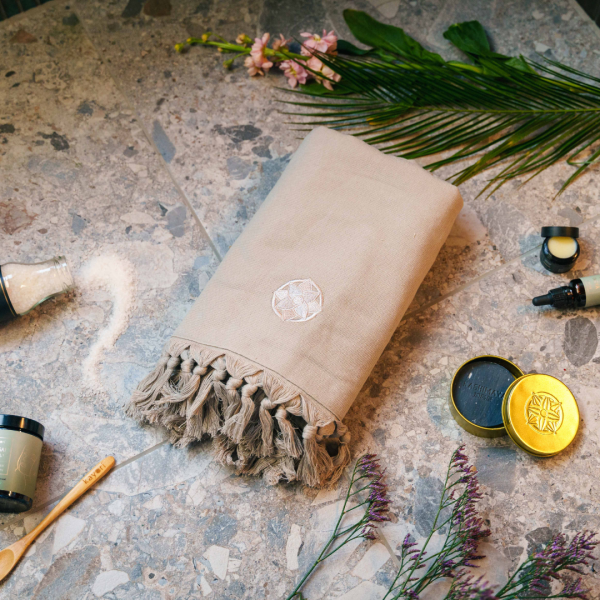 kayori Kayori Home Spa Hammamdoek 100x180 - Zand