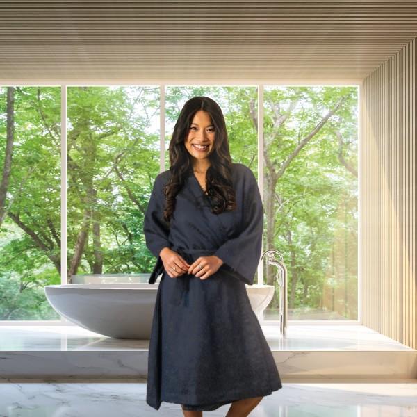 Kayori Kayori Kimono Tencel - Donkerblauw