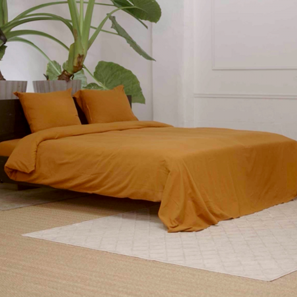 Kayori Kayori Nagano Dekbedovertrek Flanel - Bruin