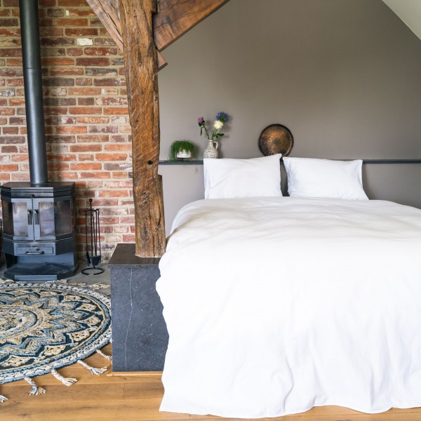 Kayori Kayori Nagano Dekbedovertrek Flanel - Wit