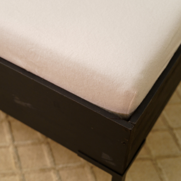 Kayori Kayori Nagano Hoeslaken Topper Flanel - Wit