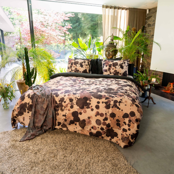 kayori Kayori Nihon dekbedovertrek - Satijn - Naturel