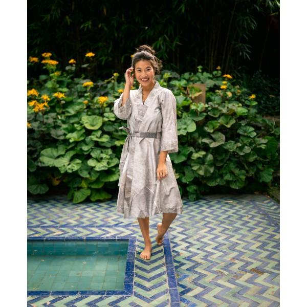 kayori Kayori Noko - Kimono - Egyptisch Satijn - Naturel