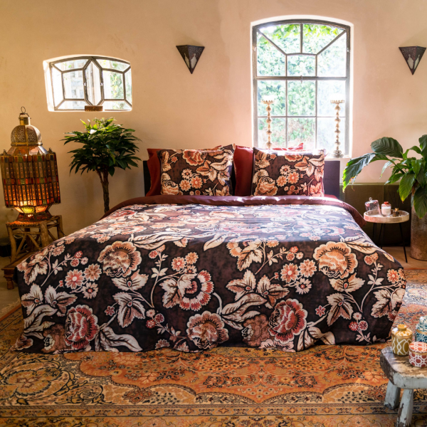 kayori Kayori Reza dekbedovertrek - Satijn - Rood