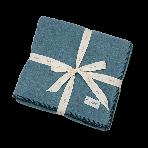 kayori Kayori Sagano plaid bamboo 150/220 - Petrol