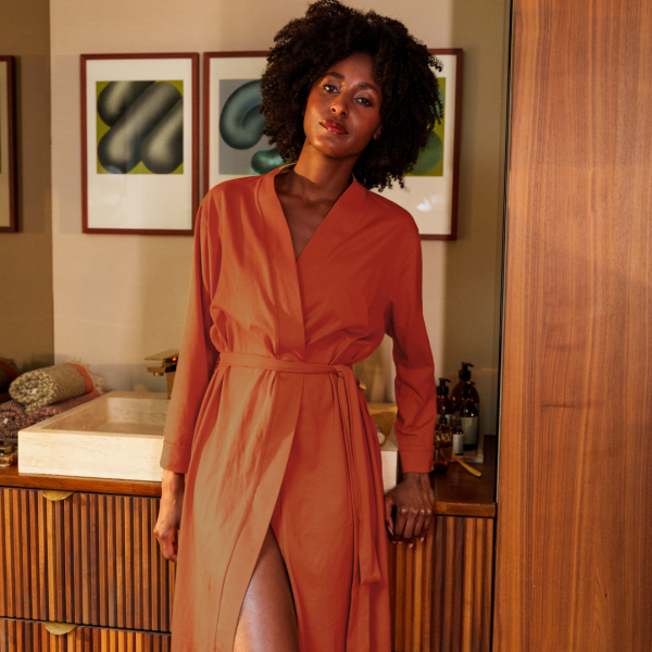 kayori Kayori Saigon kimono jersey - Terra