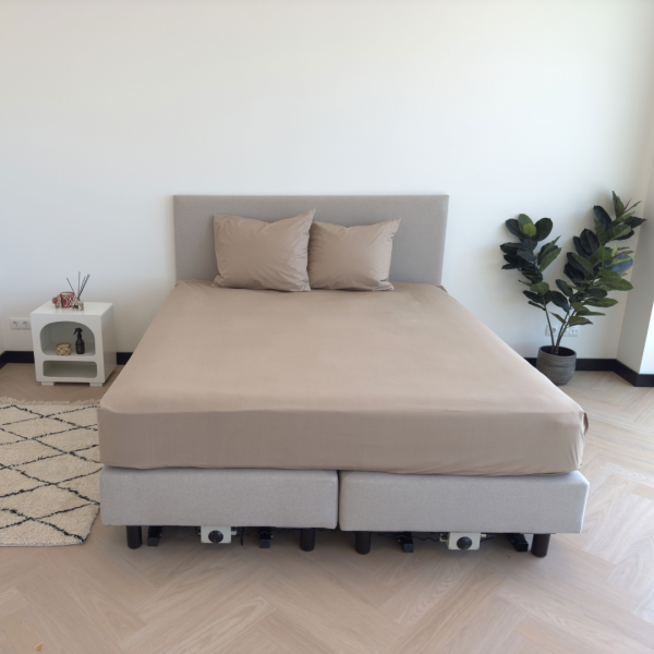 Kayori Kayori Shizu Perkal Hoeslaken - Taupe