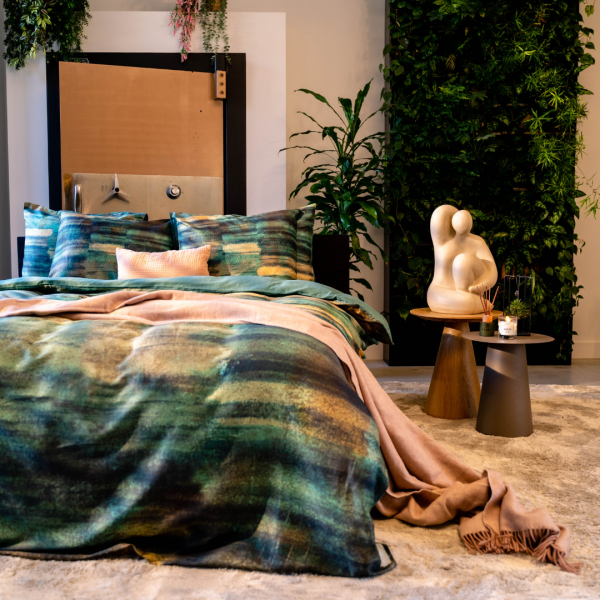 Kayori Kayori Toto Bettwäsche - Baumwolle Satin - Grün