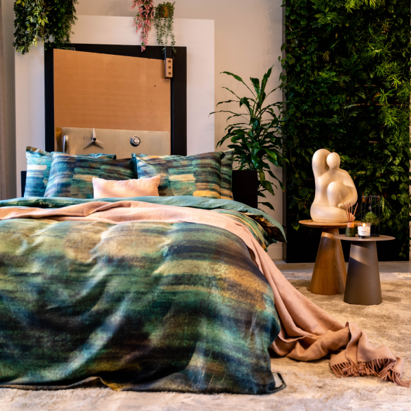 Kayori Kayori Toto Bettwäsche - Baumwolle Satin - Grün