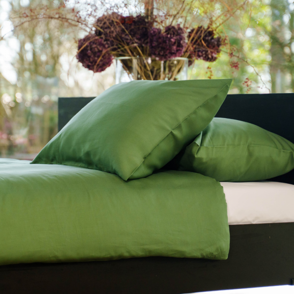 kayori Kiyo - kussensloop - 2 stuks - 60x70 - Donkergroen