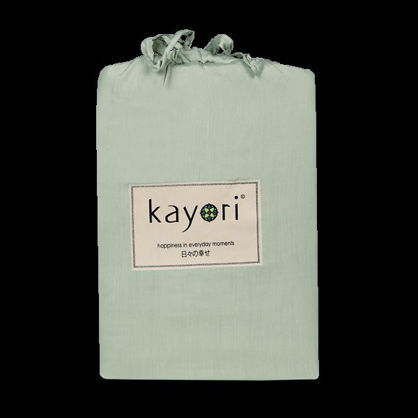 Kayori Kayori Kiyo Topperhoeslaken Tencel - Saliegroen