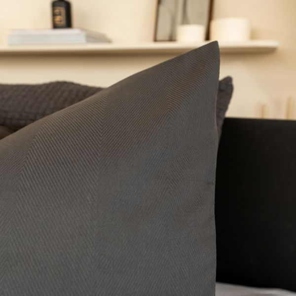 kayori Kayori Kussensloop Taga 2 stuks 60x70 - Antracite