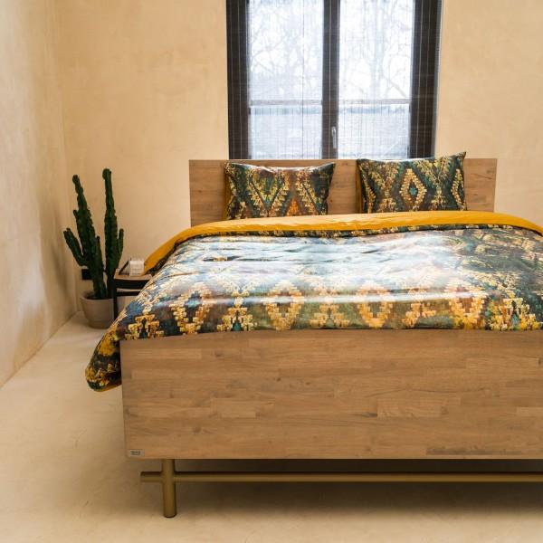 kayori Kayori Masao - Dekbedovertrek - Pima Katoensatijn - Groen