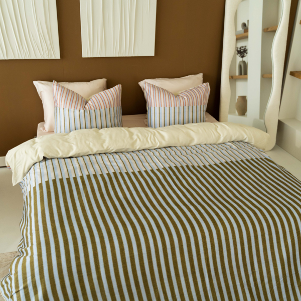 Kayori Kayori Niseko Dekbedovertrek Katoensatijn - Groen