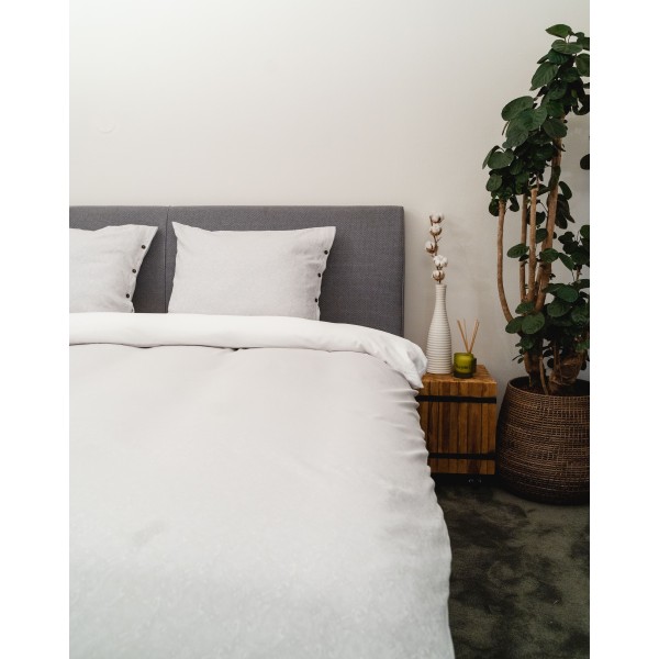 kayori Kayori Sakura - Dekbedovertrek - Katoensatijn - Zilvergrijs