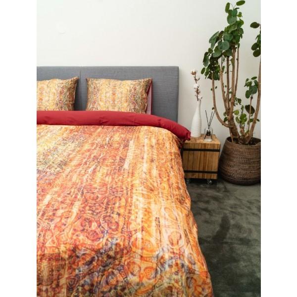 kayori Kayori Shinto - Dekbedovertrek - Katoensatijn - Rood