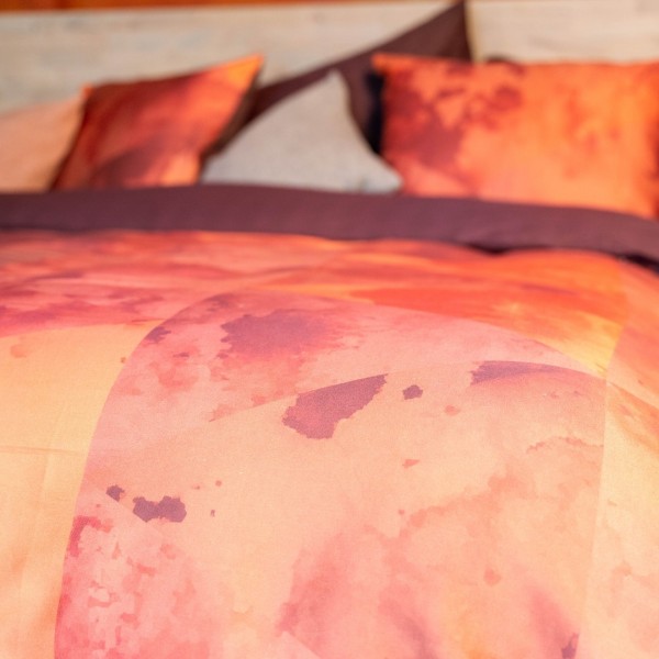 Kayori Kayori Shiritsu - Dekbedovertrek -Pima Katoensatijn - Multi