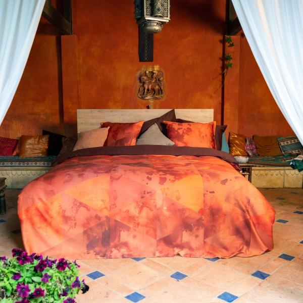 kayori Kayori Shiritsu - Dekbedovertrek -Pima Katoensatijn - Multi