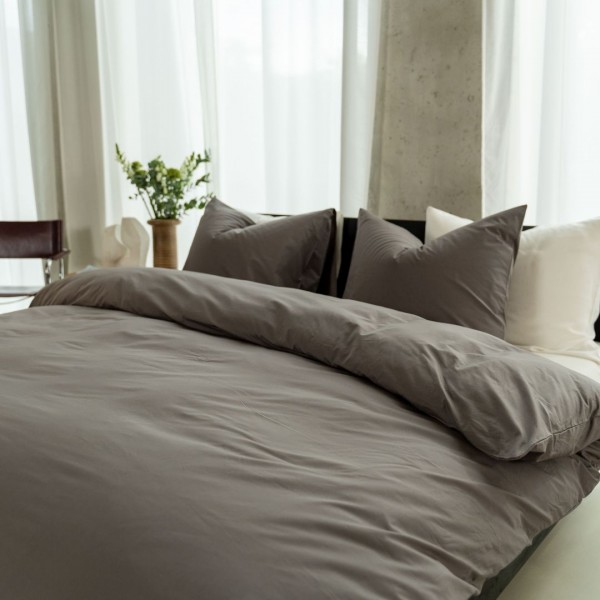 Kayori Kayori Shizu Dekbedovertrek Katoenperkal - Antracite