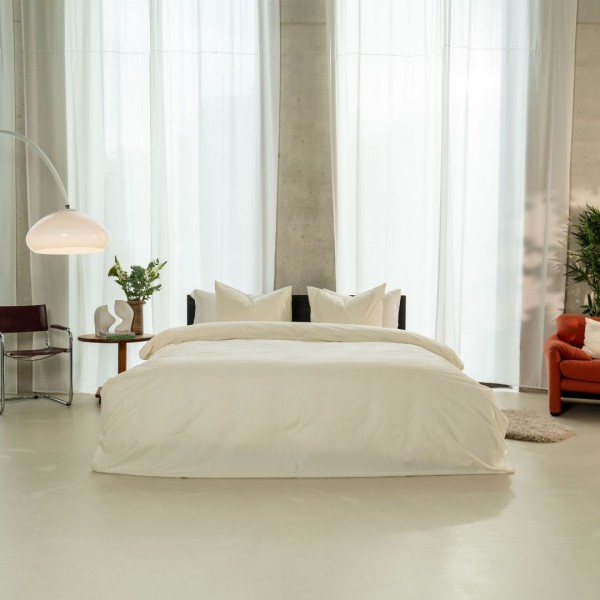 kayori Kayori Shizu Dekbedovertrek Katoenperkal - Offwhite