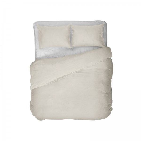 Kayori Kayori Shizu Dekbedovertrek Katoenperkal - Wit