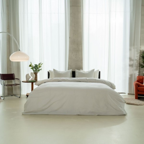 kayori Kayori Shizu Dekbedovertrek Katoenperkal - Zilver