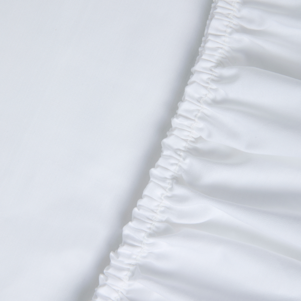 Kayori Kayori Shizu Perkal Splittopper Hoeslaken - Wit