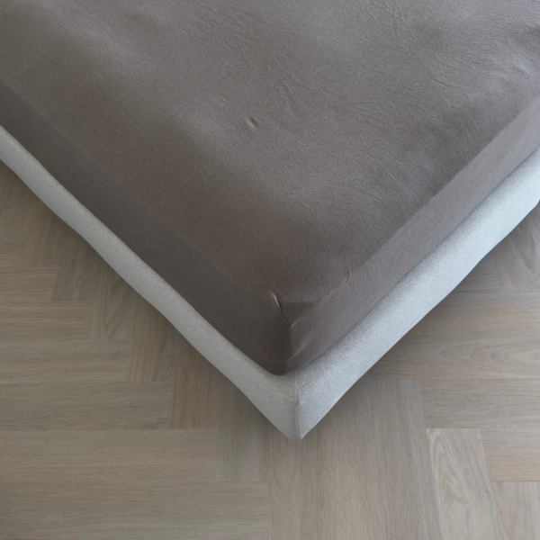 kayori Kayori Shizu Splittopper hoeslaken stretch Jersey - Antracite