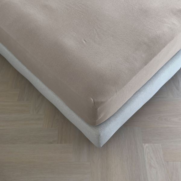 Kayori Kayori Shizu Splittopper Hoeslaken Stretch Jersey - Taupe