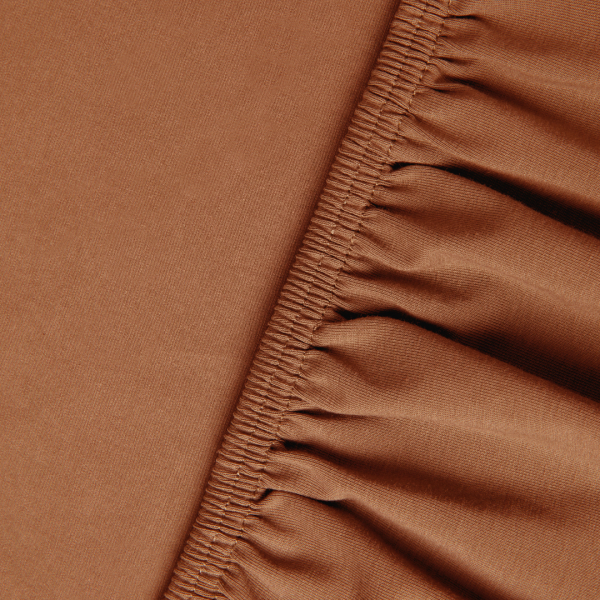 Kayori Kayori Shizu Topperhoeslaken Stretch Jersey - Terra