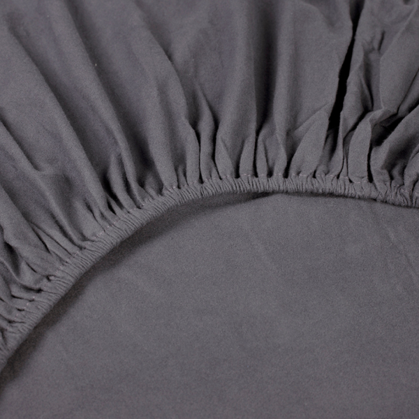 kayori Kayori Showa topperhoeslaken flanel - Antracite