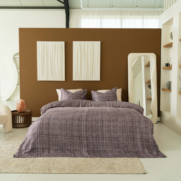 Kayori Kayori Sunai Dekbedovertrek Katoensatijn - Mauve