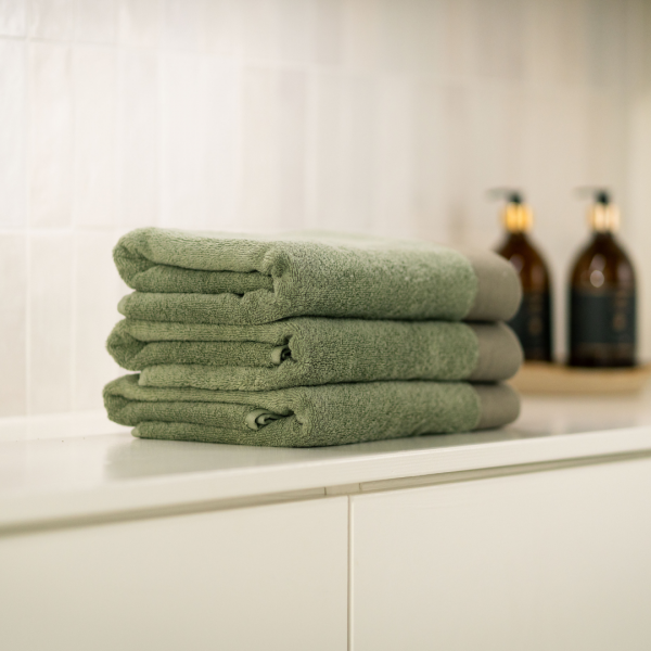 Kayori Taoru Badgoed Sets - Olijfgroen