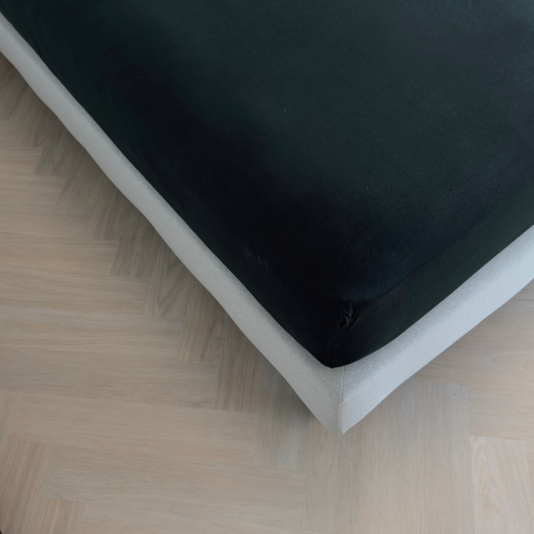 Kayori Kayori Tara Topper Hoeslaken Stretch Jersey - Zwart