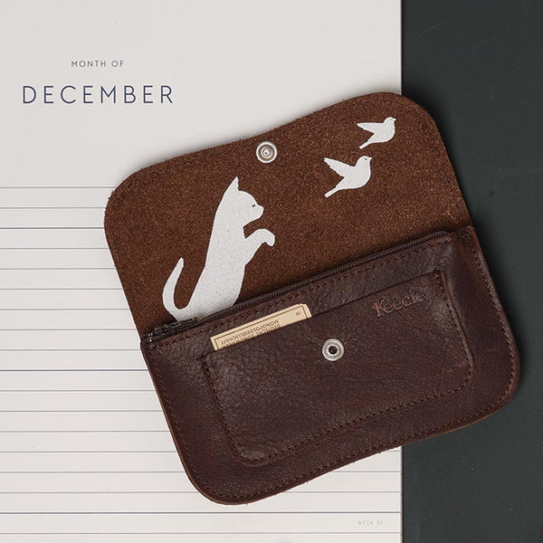 keecie Cat Chase Medium - Dark Brown used look