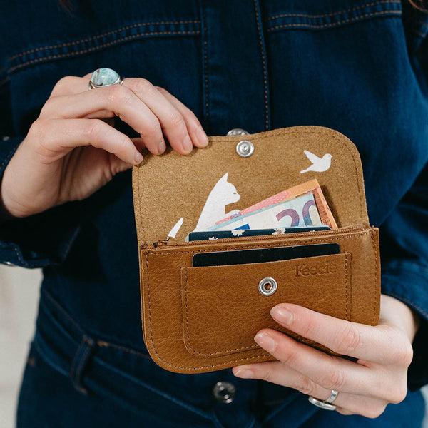 keecie Cat Chase Small - Cognac used look