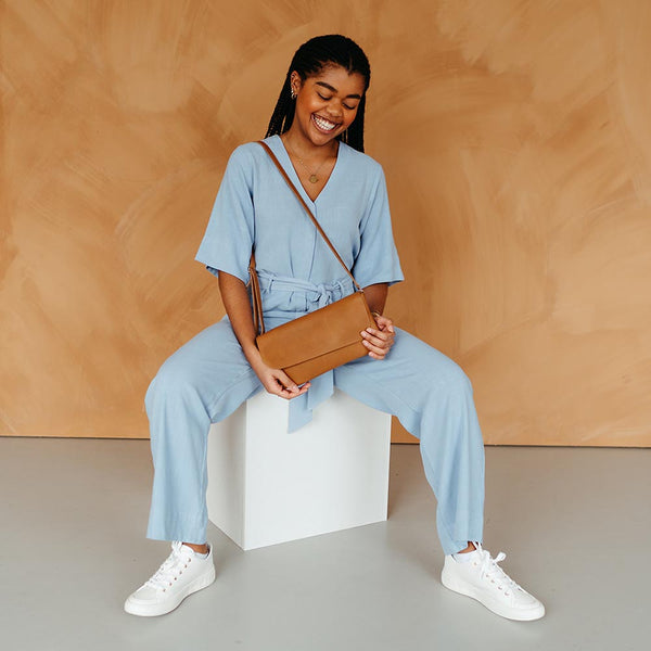 keecie Double Up - Cognac used look