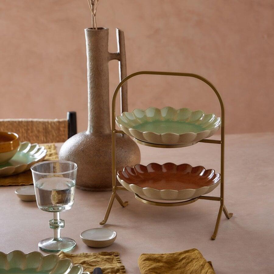 Kitchen Trend Bordenrek 2 Ontbijtborden Marrakesh Goud