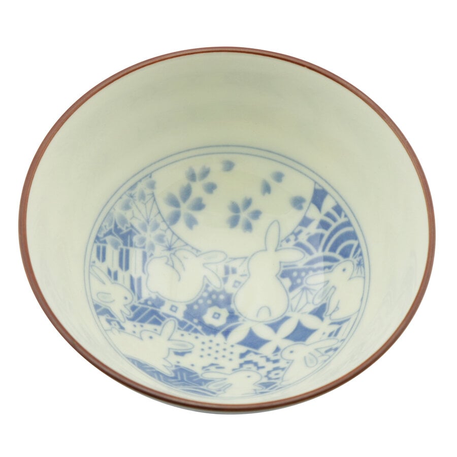 Kitchen Trend Japans Rijstkommetje Donkerbl. Konijn Klein