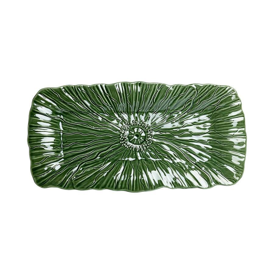 kitchen trend Cakeschaal papaver 37cm groen