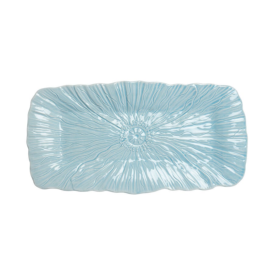 kitchen trend Cakeschaal papaver 37cm lichtblauw