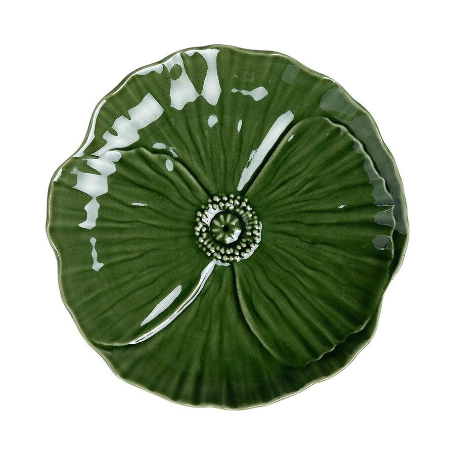 kitchen trend Dinerbord papaver 28cm groen