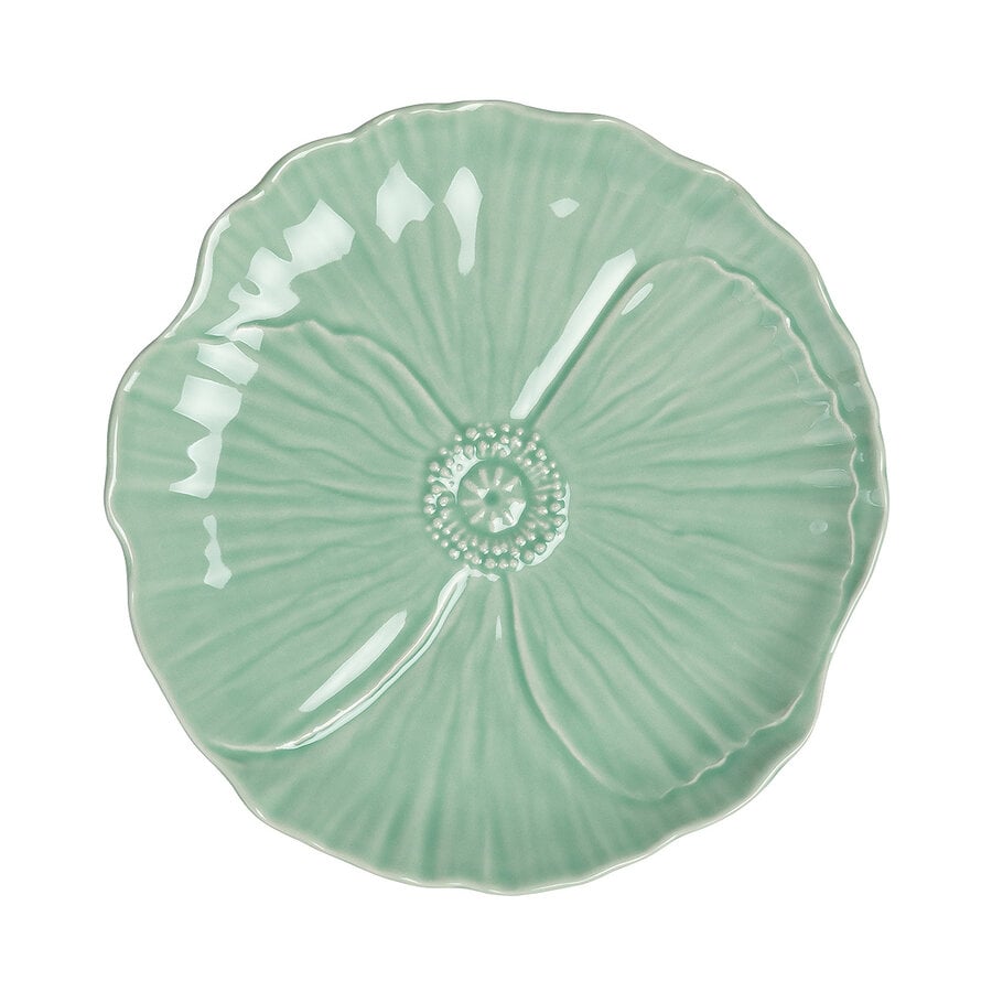 kitchen trend Dinerbord papaver 28cm lichtgroen