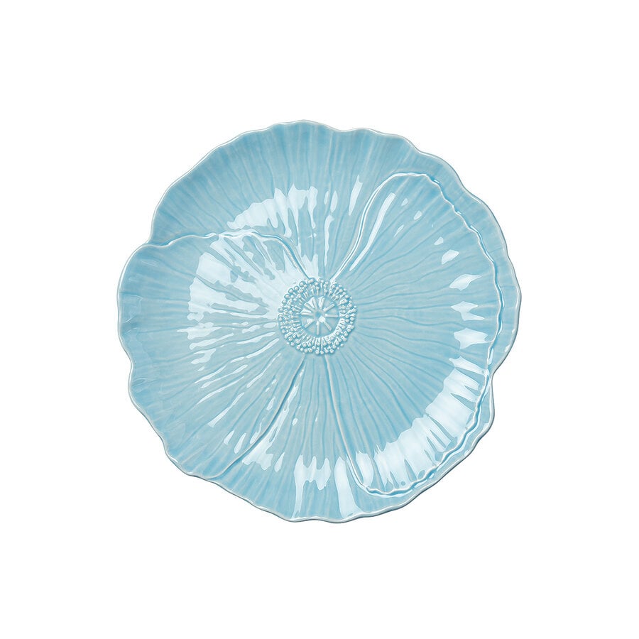 kitchen trend Ontbijtbord papaver 20cm lichtblauw