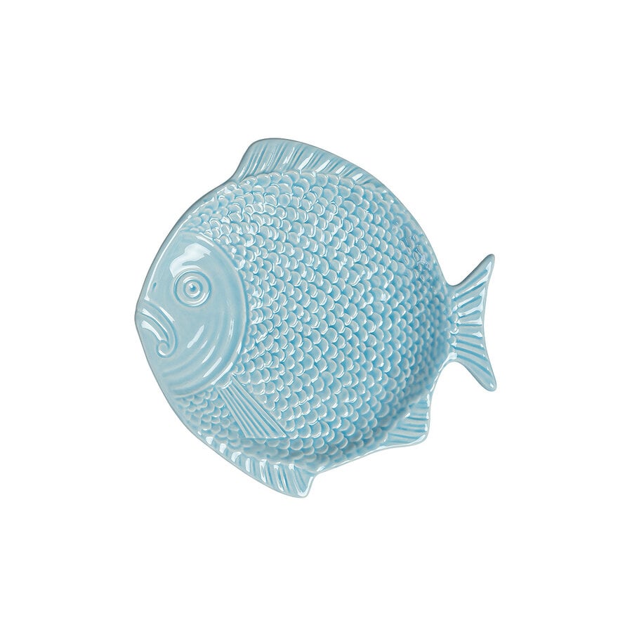 kitchen trend Ontbijtbord vis 23cm lichtblauw