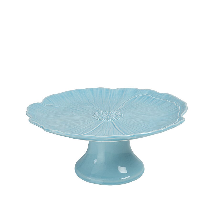 kitchen trend Taartplateau papaver 28cm lichtblauw