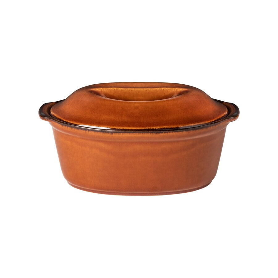 kitchen trend Ovale Schaal met Deksel 25cm Poterie Caramel