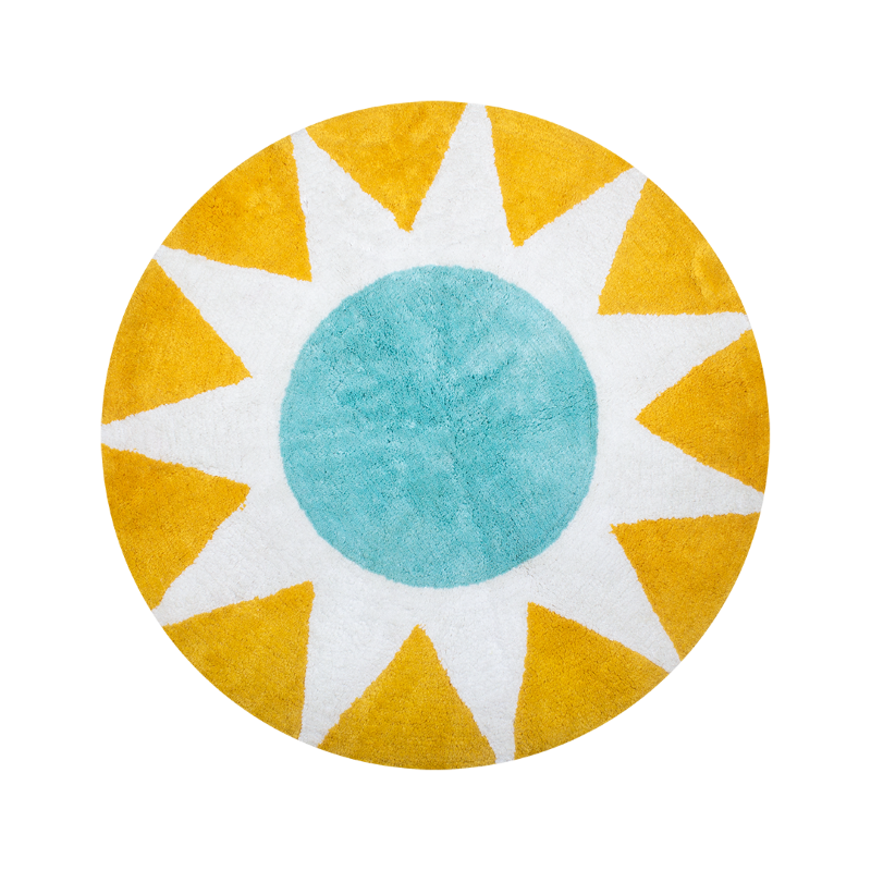 kitsch kitchen Badmat soleil rond – geel