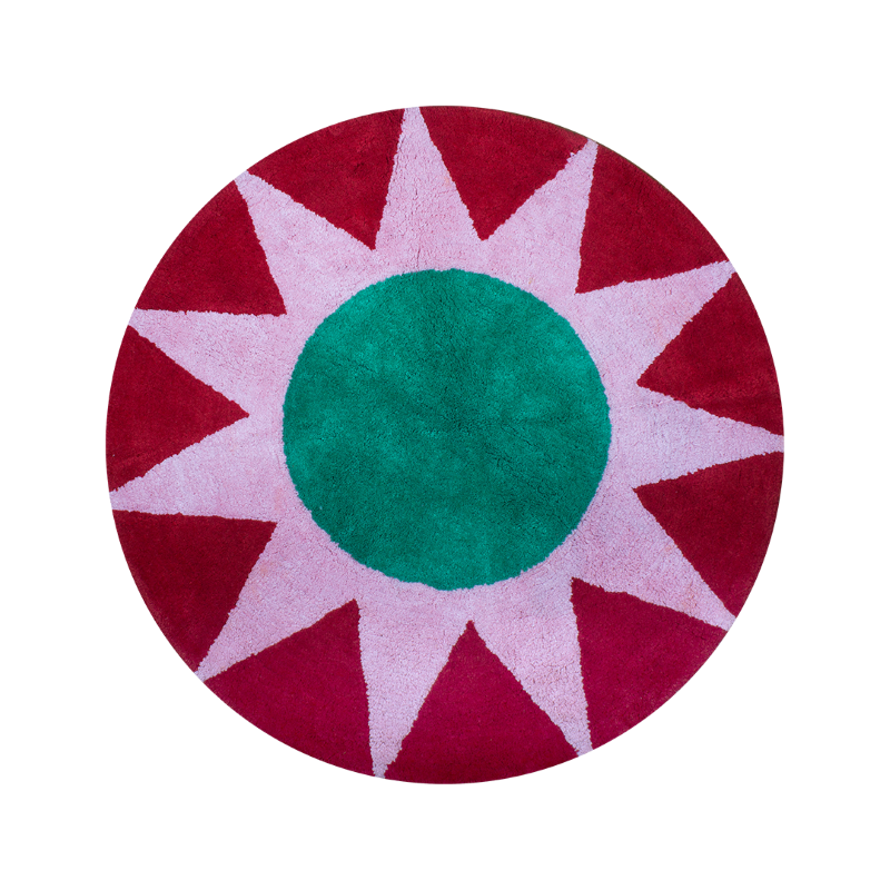 kitsch kitchen Badmat soleil rond – rood